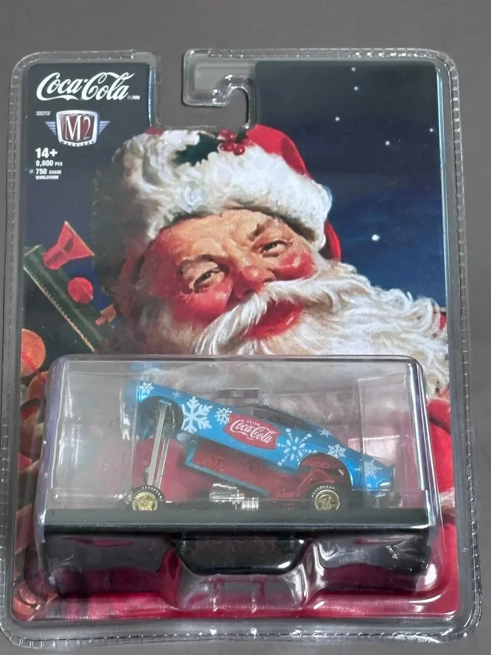 2023 m2 machines  Coca Cola Christmas 1971 Dodge Challenger Funny Car Sk08  Blue